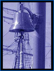 Ship's bell with lanyard